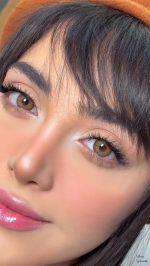لنز عسلی قهوه ای سلنا هستیا