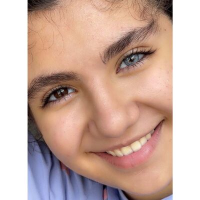 لنز طوسی آبی پنج بعدی با دور ظریف هاوایی بلو آماندا