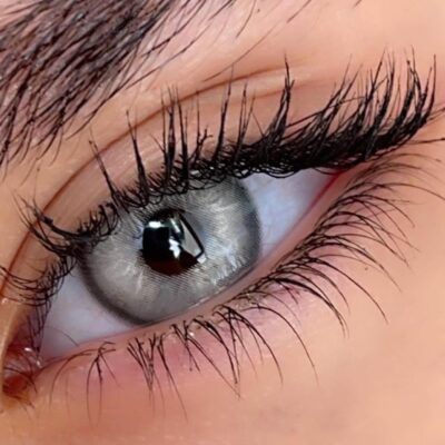 لنز یخی خاکی دوردار دریم گری فرش لیدی