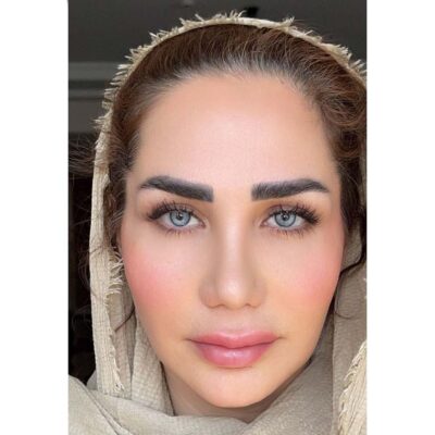 لنز آبی یخی دوردار اپرا بلو فرش لیدی