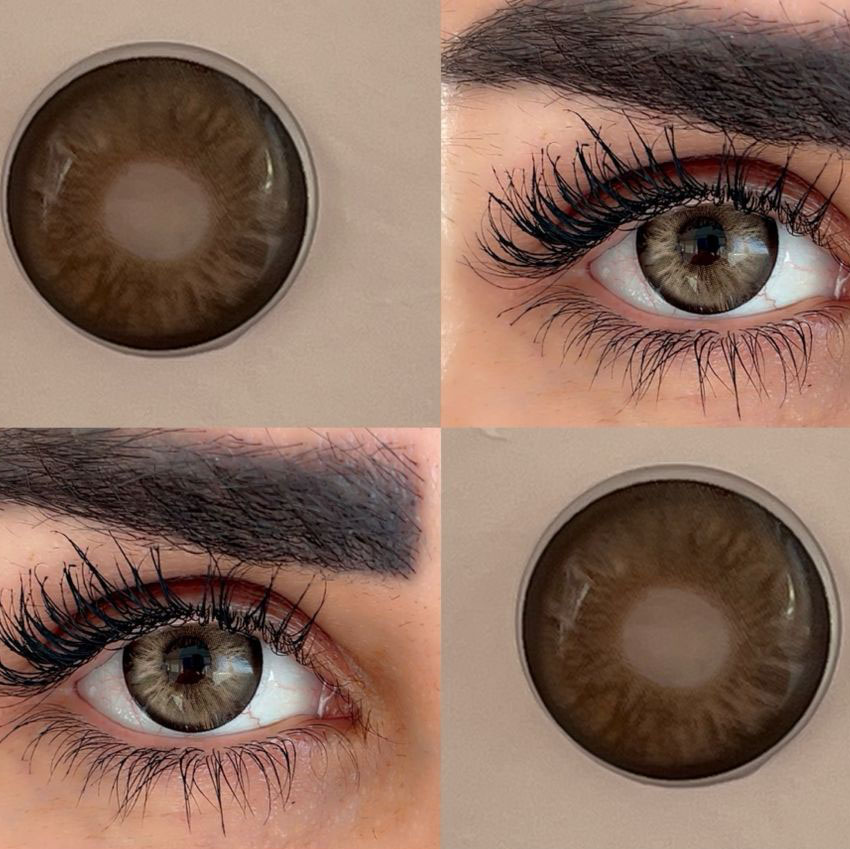 toffee-brown-3 لنز قهوه ای شکلاتی دوردار تافی براون آماندا