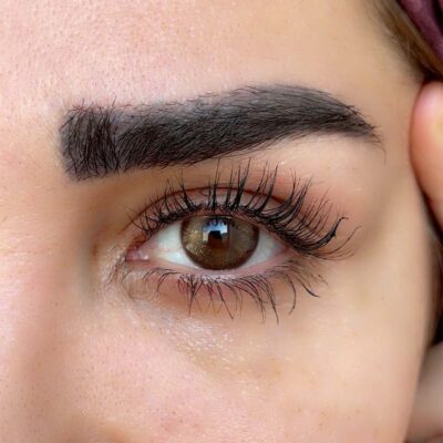 لنز قهوه ای شاینی دوردار سایه روشن جورجیا هازل آماندا