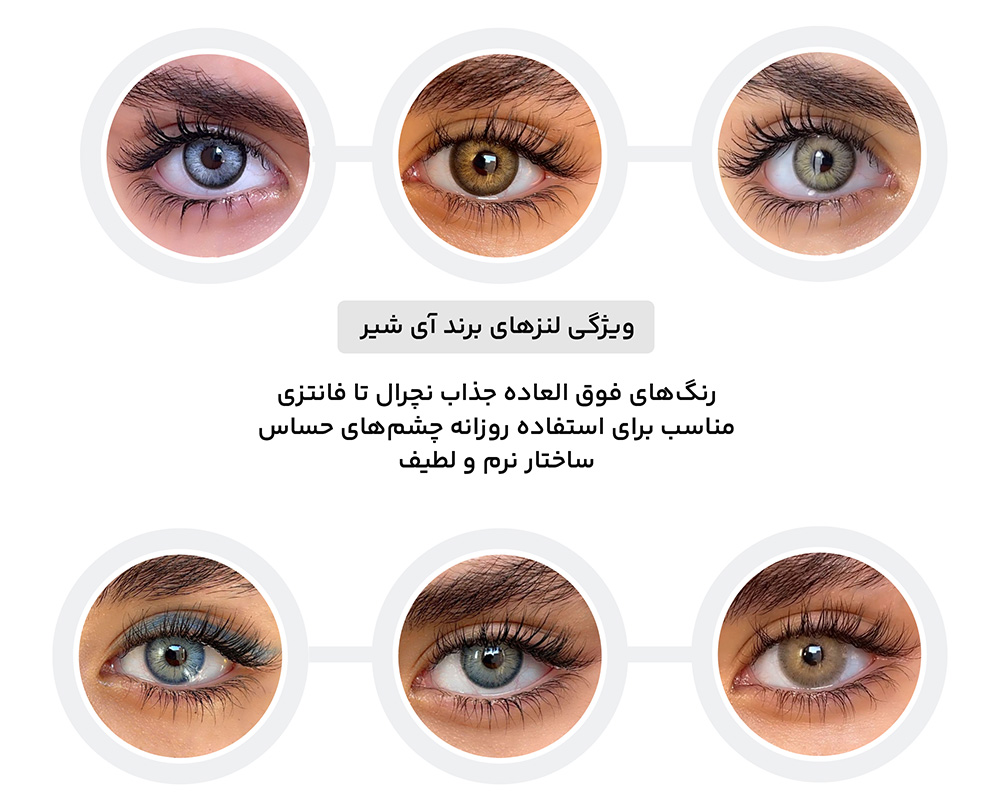 ویژگی لنز های برند آی شیر