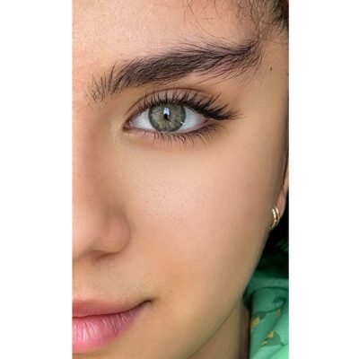 لنز رنگی سبز طوسی بریز گری آماندا