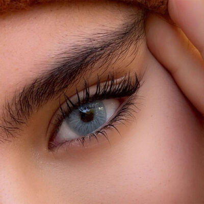 لنز رنگی آبی پنج بعدی سیلور بلو آماندا