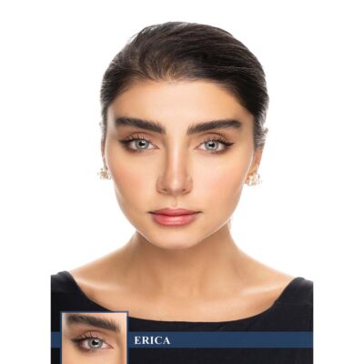 لنز طوسی سبز با بافت مویرگی اریکا کریستال
