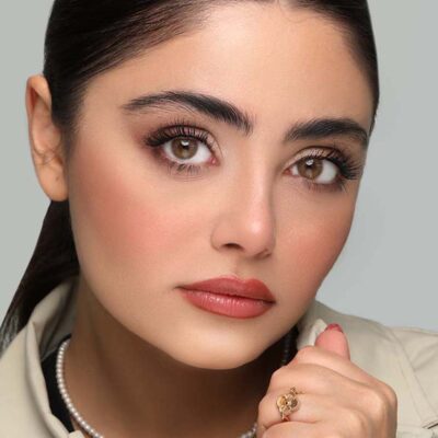 لنز رنگی عسلی فندقی بدون دور کت آی نئوکازما